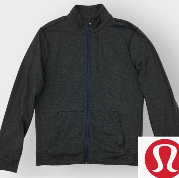 Mens Lululemon Pre-Post Jacket Size Extra Large Luon Heathered Grey - Picture 1 of 16